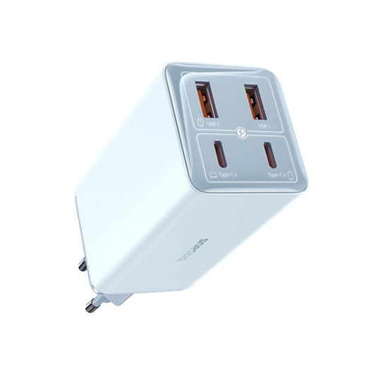 Incarcator Retea Cu Cablu USB-C Baseus GaN6 Pro, 100W, 3.25A, 2 x USB-A - 2 x USB-C, Albastru P10162705312-00