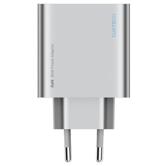 Incarcator Retea Cuktech, 65W, 3.25A, 1 x USB-A - 2 x USB-C, Alb CUK0A15CEUSL