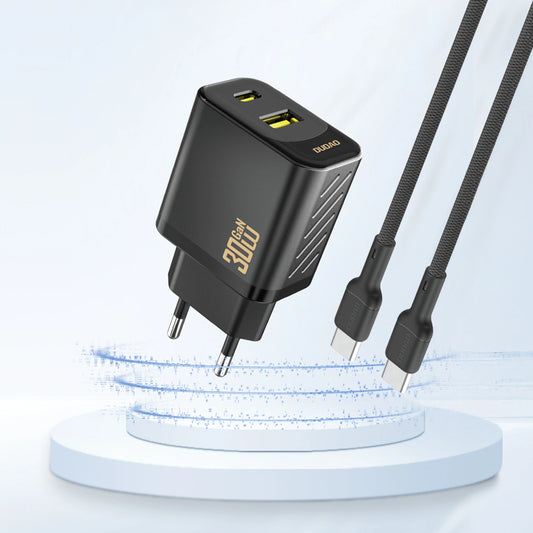 Incarcator Retea Dudao A27TEU, 30W, 3A, 1 x USB-A - 1 x USB-C, Negru