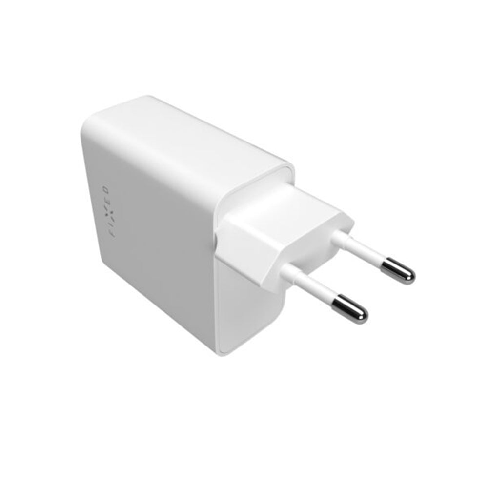 Incarcator Retea Fixed, 65W, 3.25A, 2 x USB-C, Alb