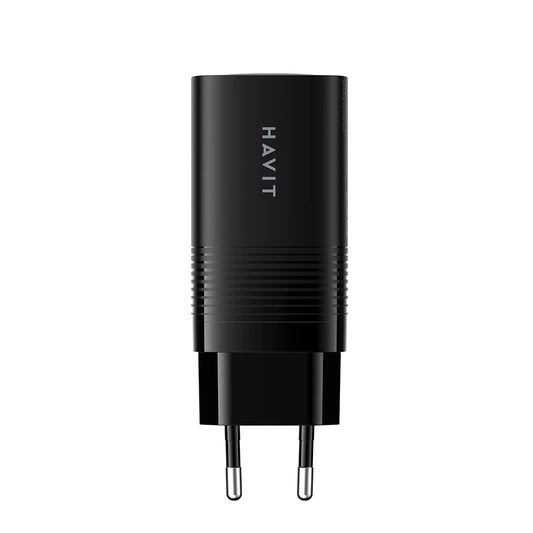 Incarcator Retea HAVIT UC20, 65W, 3A, 1 x USB-A - 2 x USB-C, Negru