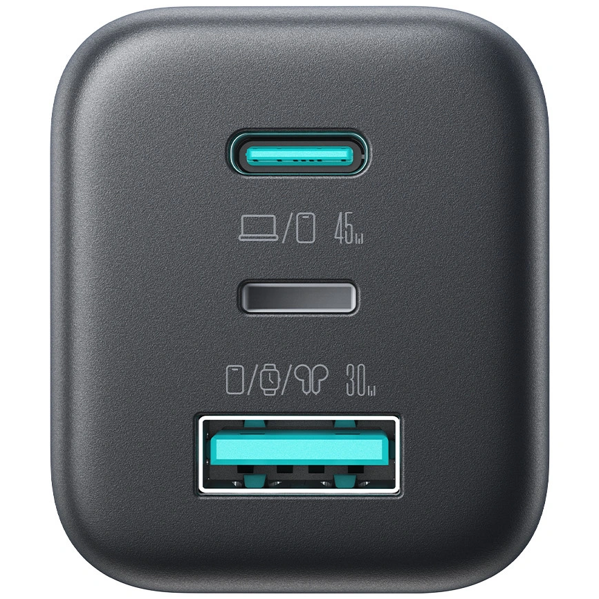 Incarcator Retea Joyroom JR-TO1, 45W, 3A, 1 x Lightning - 1 x USB-A - 1 x USB-C, Negru