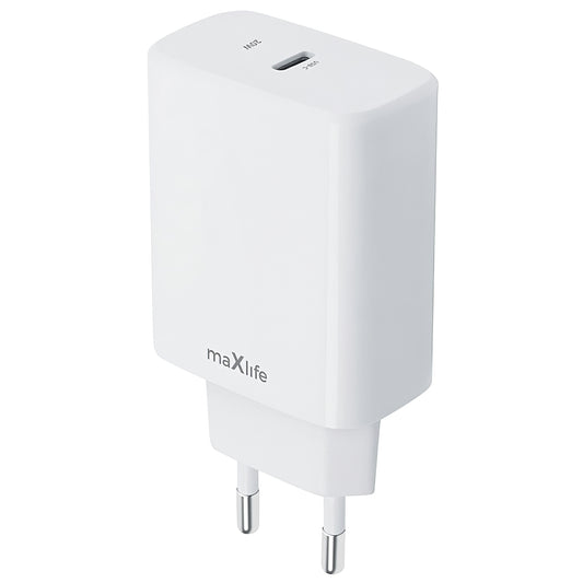 Incarcator Retea MaXlife MXTC-10-20C, 20W, 3A, 1 x USB-C, Alb