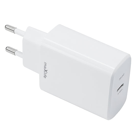 Incarcator Retea MaXlife MXTC-10-20C, 20W, 3A, 1 x USB-C, Alb