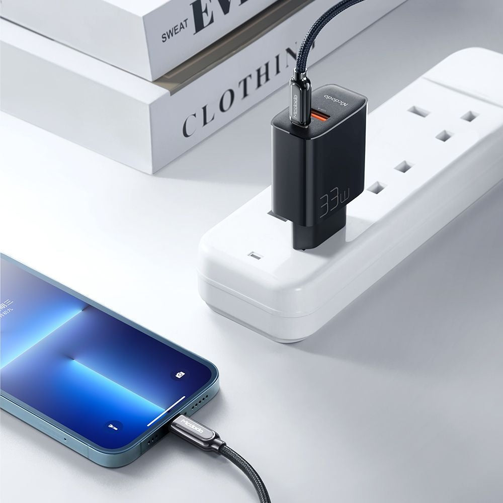 Incarcator Retea McDodo CH-0921, 33W, 3A, 1 x USB-A - 1 x USB-C, Negru