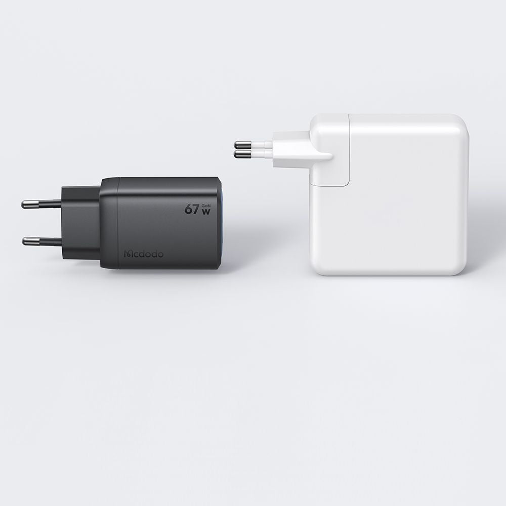 Incarcator Retea McDodo CH-0970 Gana Mini, 67W, 3A, 1 x USB-A - 2 x USB-C, Negru