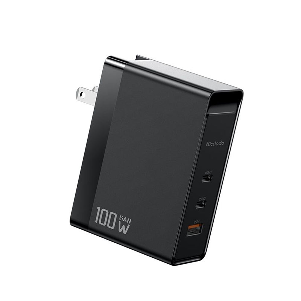 Incarcator Retea McDodo CH-8101 Pro Nuc AR Power Travel, 100W, 5A, 1 x USB-A - 2 x USB-C, Negru