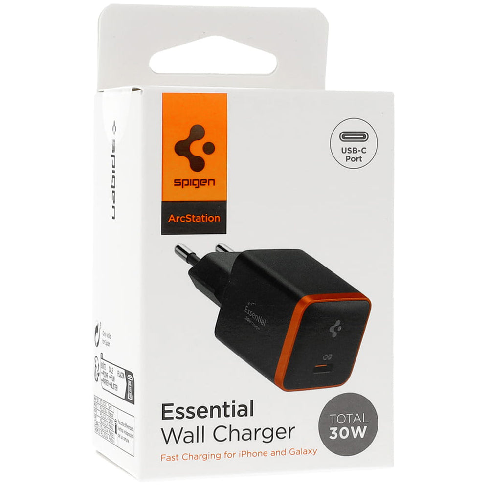 Incarcator Retea Spigen EE301EU Arcstation Essential, 30W, 3A, 1 x USB-C, Negru ACH08448