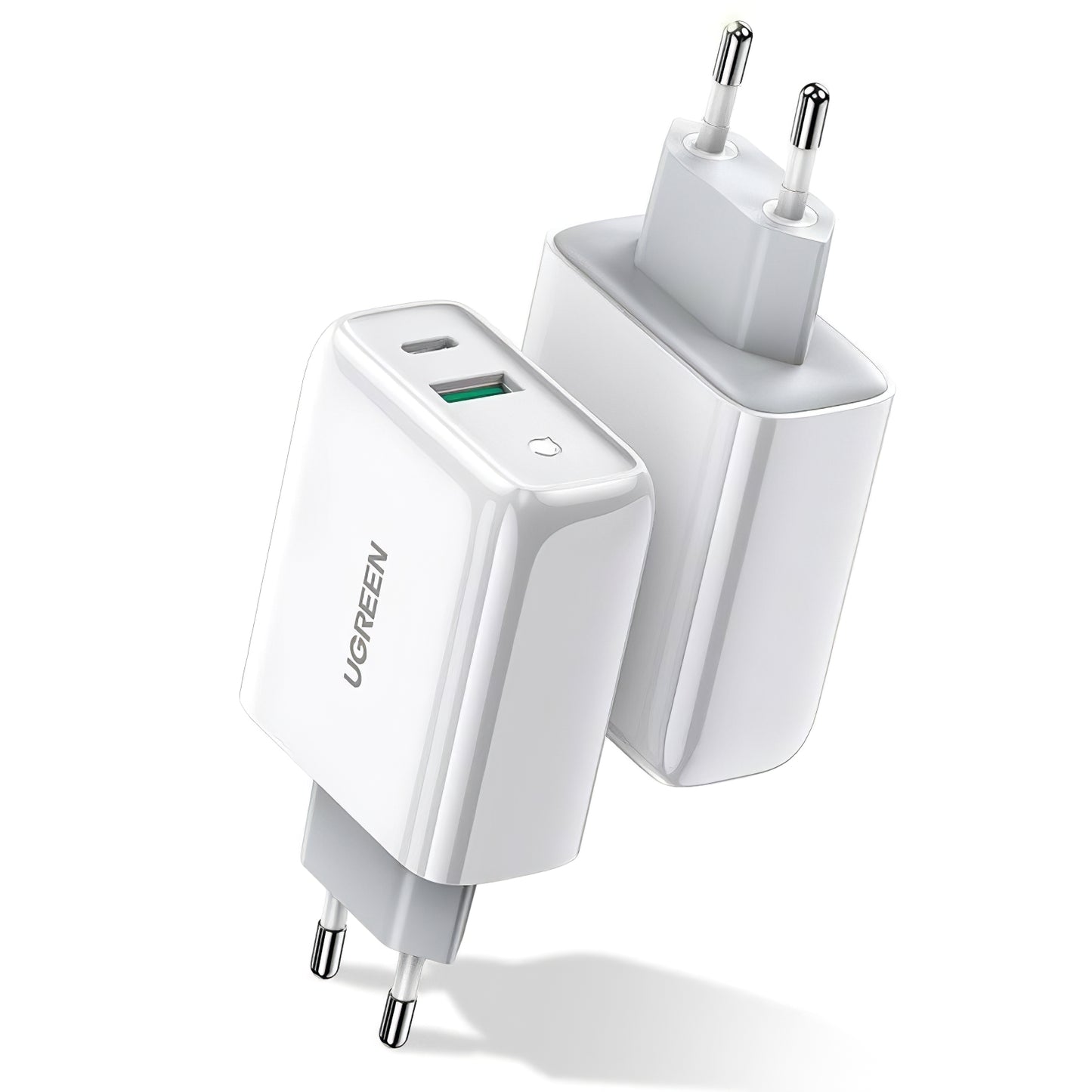 Incarcator Retea UGREEN CD170, 36W, 3A, 1 x USB-A - 1 x USB-C, Alb