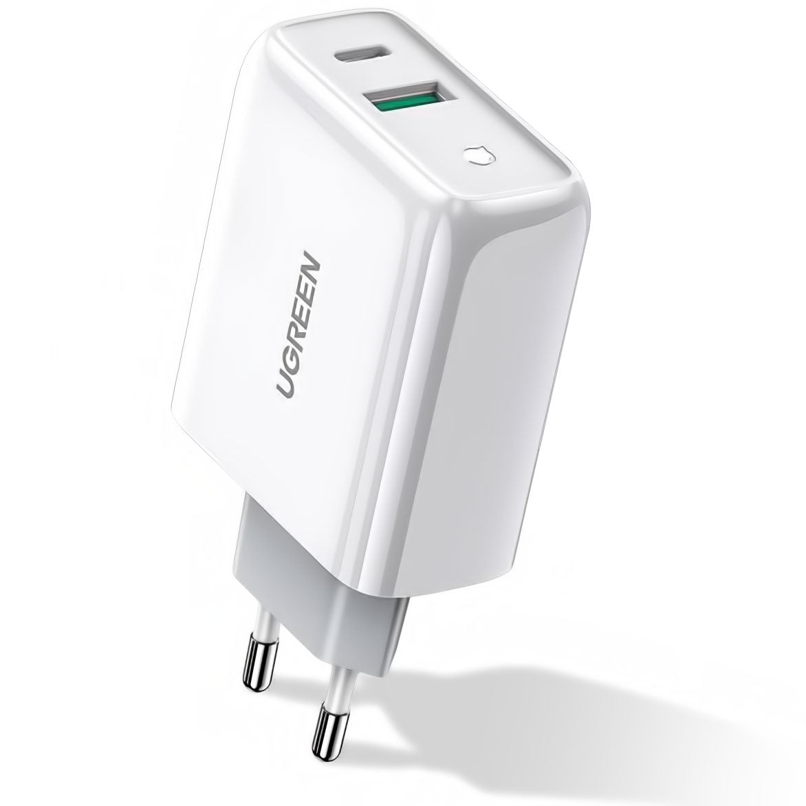 Incarcator Retea UGREEN CD170, 36W, 3A, 1 x USB-A - 1 x USB-C, Alb