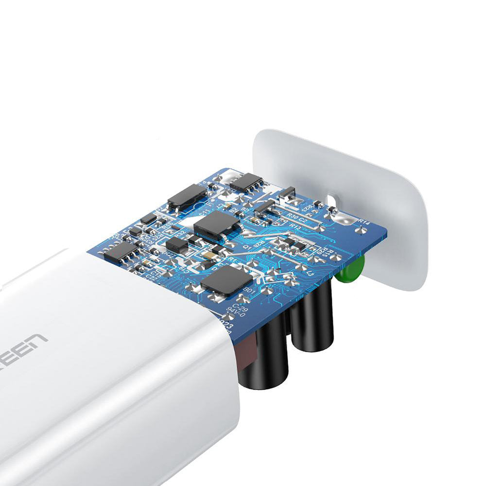 Incarcator Retea UGREEN CD127, 30W, 3A, 1 x USB-C, Alb