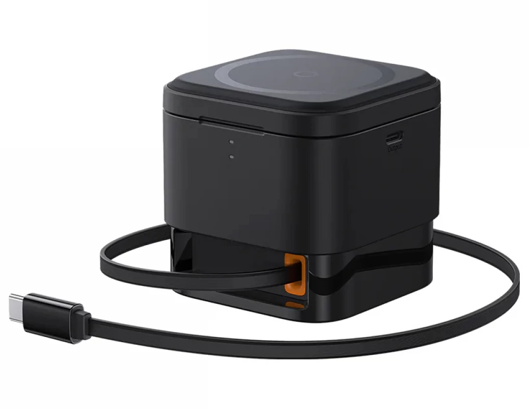Incarcator Retea Wireless USB-C Baseus MagPro 3in1, 25W, 1 x USB-C, Negru P10264100123-01