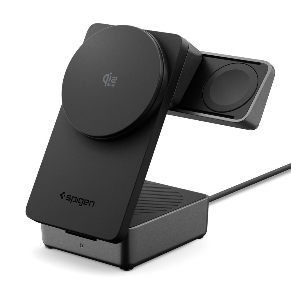 Incarcator Retea Wireless Spigen EF323MQ Essential 3in1, 25W, Negru ACH10398