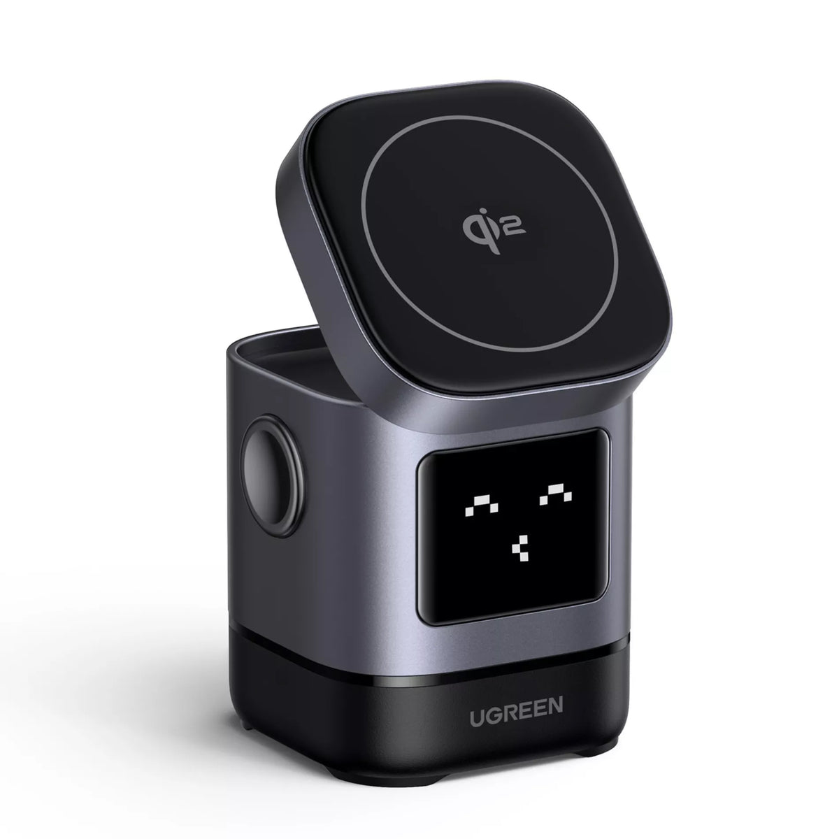 Incarcator Retea Wireless UGREEN W709 Uno 2in1, 15W, 1.67A, Negru