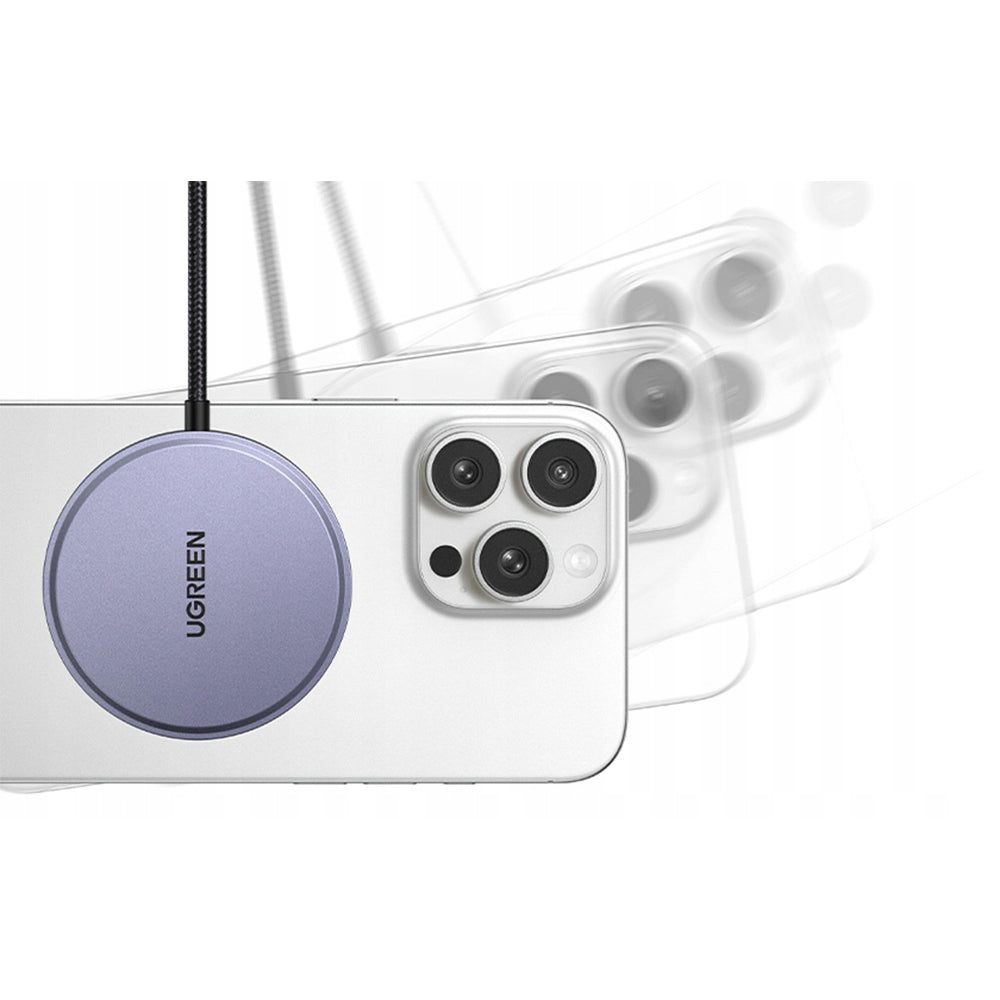 Incarcator Retea Wireless UGREEN W703, 15W, 1.67A, Negru