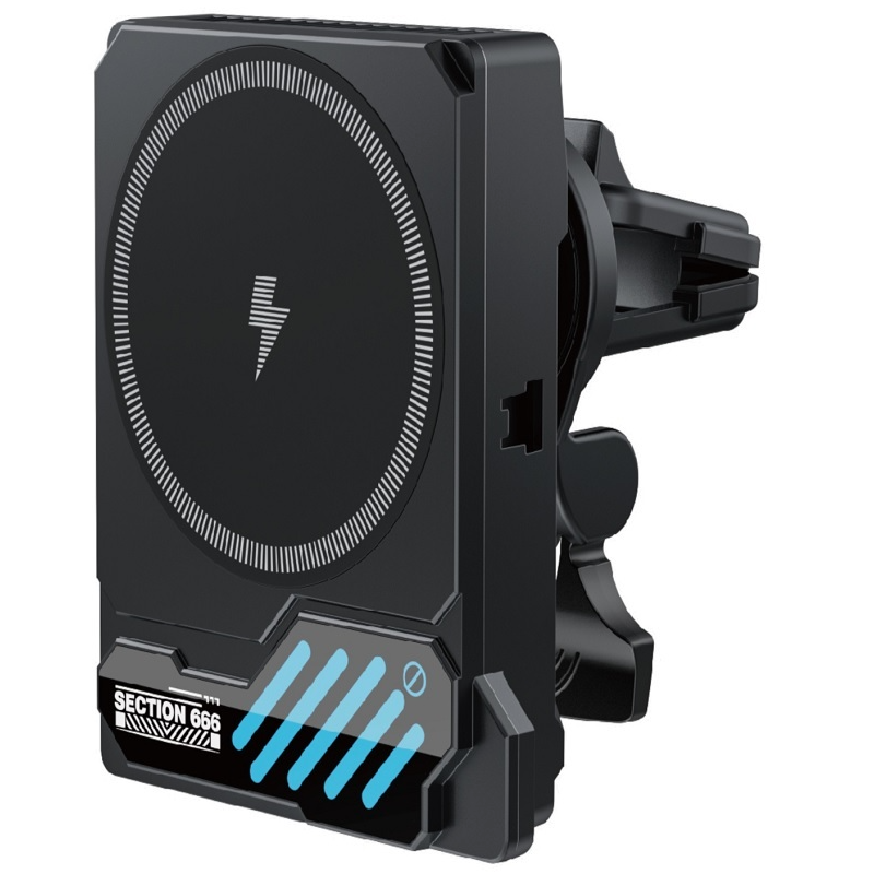 Incarcator Auto Wireless XO Design SL14, 25W, Negru