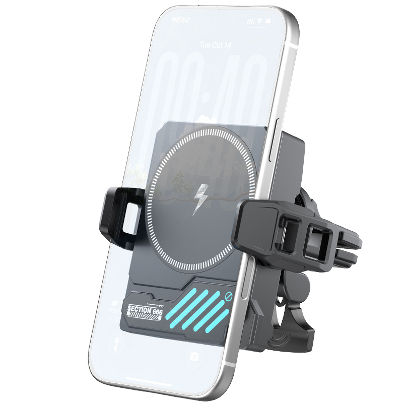 Incarcator Auto Wireless XO Design SL14, 25W, Negru