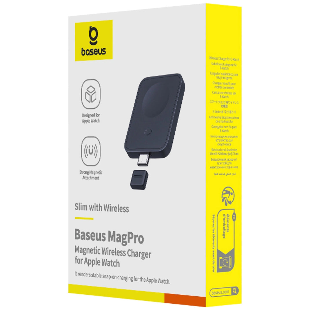 Incarcator Wireless Baseus MagPro pentru Apple Watch Series, USB-C, Negru P10264106123-00