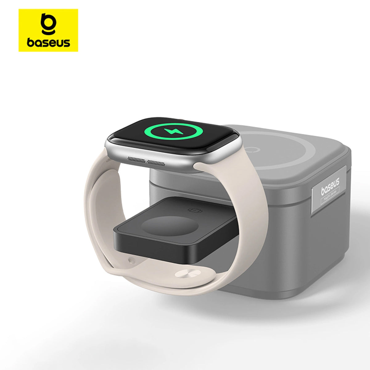 Incarcator Wireless Baseus MagPro pentru Apple Watch Series, USB-C, Negru P10264106123-00