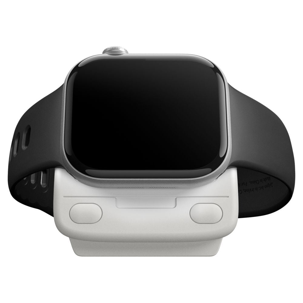 Suport Spigen C1 Classic pentru Incarcator Wireless Apple Watch Series, Gri AMP09340