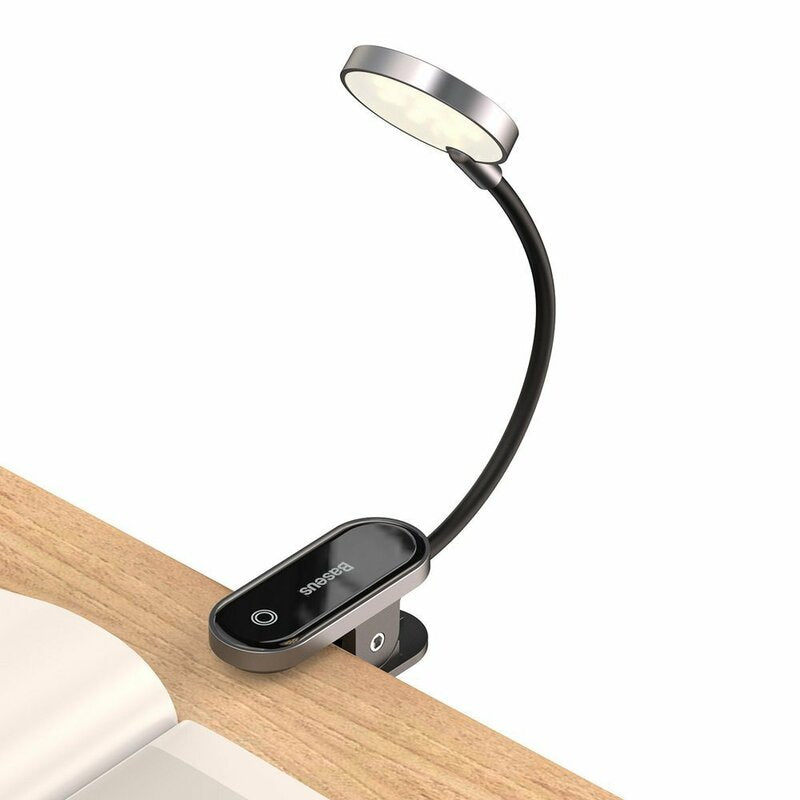 Lampa Led Portabila Baseus Comfort Reading Mini Clip, Gri DGRAD-0G