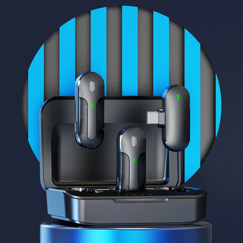 Lavaliera Yesido KR17, USB-C, Set 2 bucati, Neagra