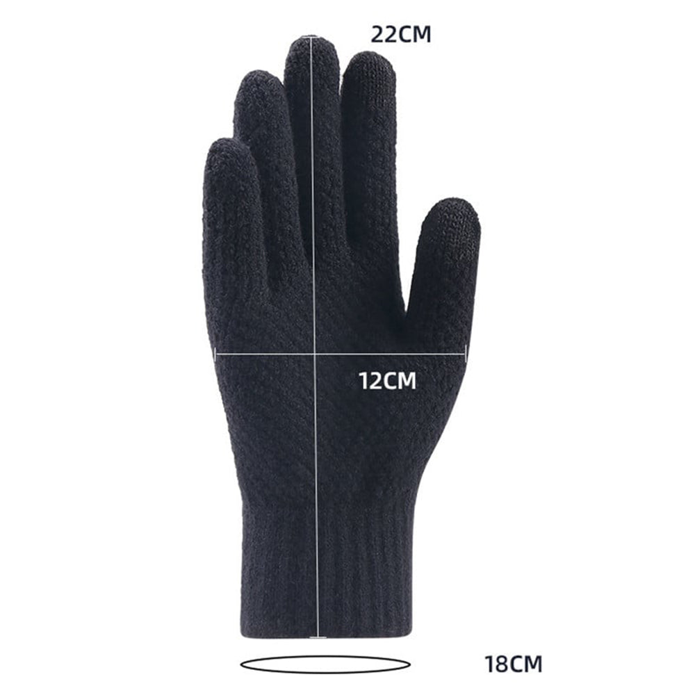 Manusi De Iarna Tactile Barbati Techsuit ST0013, Marime 22cm, Maro