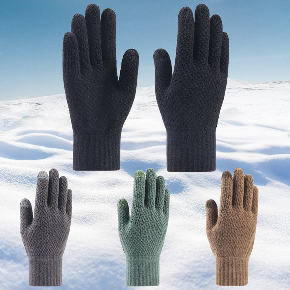 Manusi De Iarna Tactile Barbati Techsuit ST0013, Marime 22cm, Maro