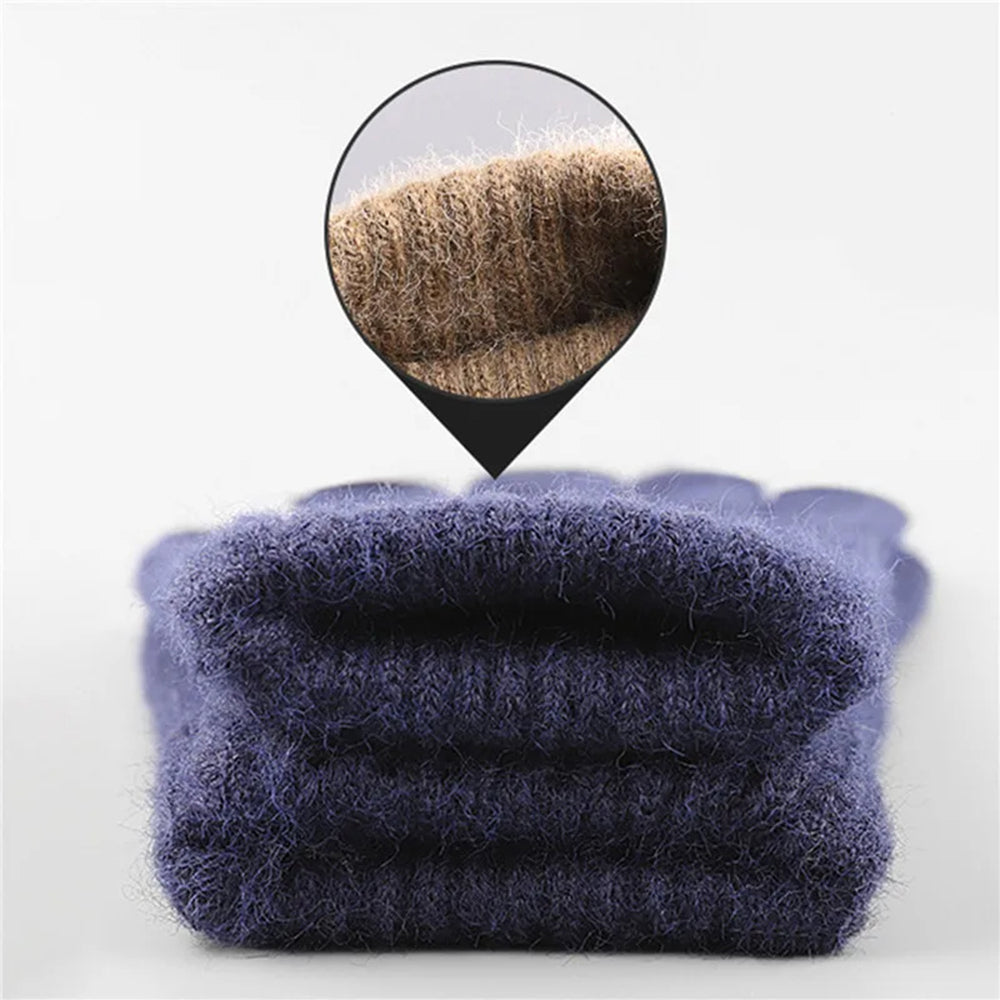 Manusi De Iarna Tactile Iwarm ST0016, Marime 22cm, Bleumarin
