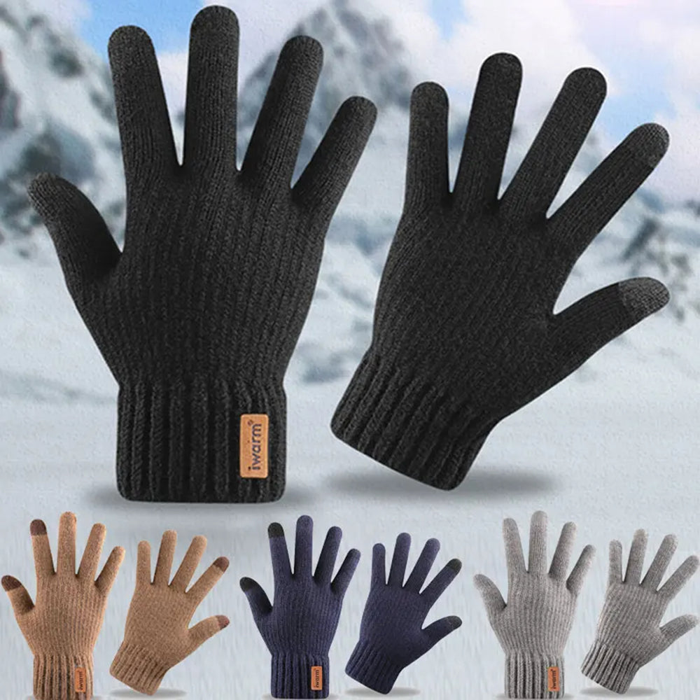 Manusi De Iarna Tactile Iwarm ST0016, Marime 22cm, Bleumarin