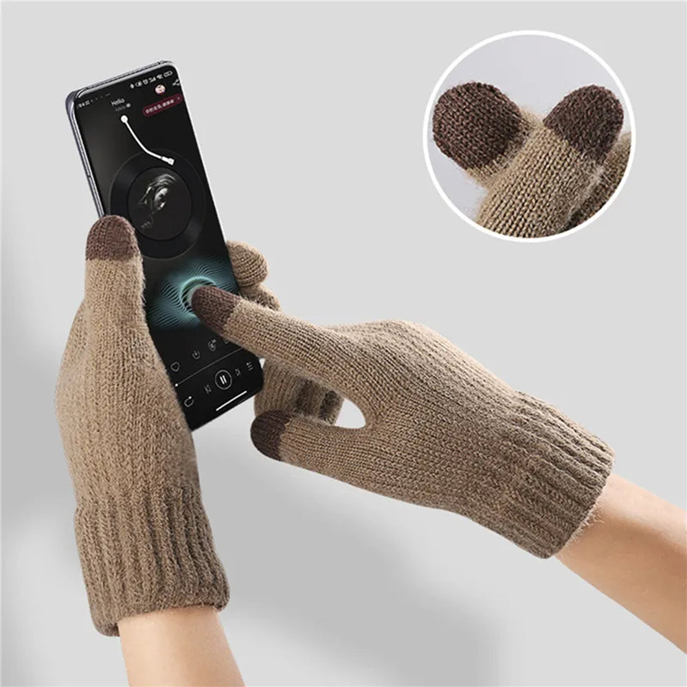 Manusi De Iarna Tactile Iwarm ST0016, Marime 22cm, Gri