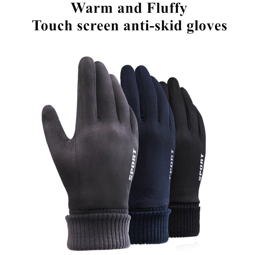 Manusi De Iarna Tactile Unisex Techsuit ST0010, Marime Universala, Negre