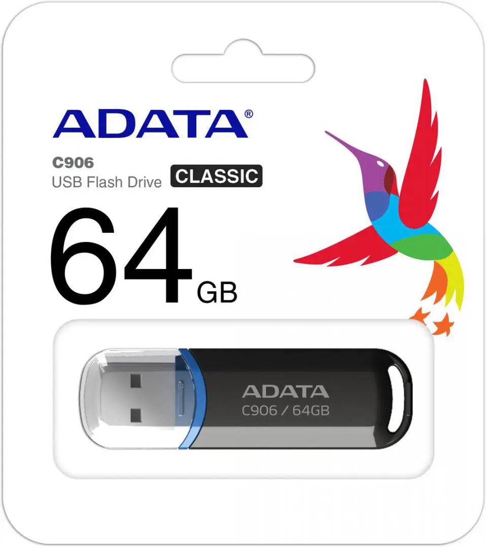 Memorie Externa USB-A Adata C906, 64Gb AC906-64G-RBK
