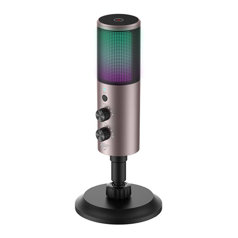 Microfon Gaming HAVIT GK61, RGB, USB-C, Gri