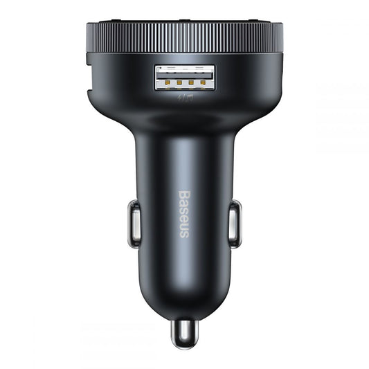 Modulator FM Bluetooth Baseus Enjoy, Mp3 Player, 2 x USB, Negru CCLH-01