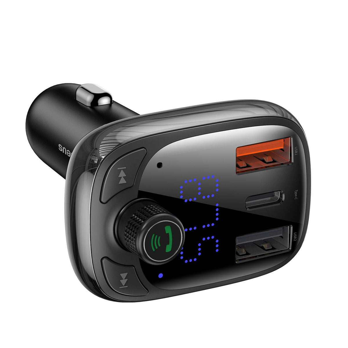 Modulator FM Bluetooth Baseus S-13, 2 x USB-A - 1 x USB C - 1 x microSD CCMT000101