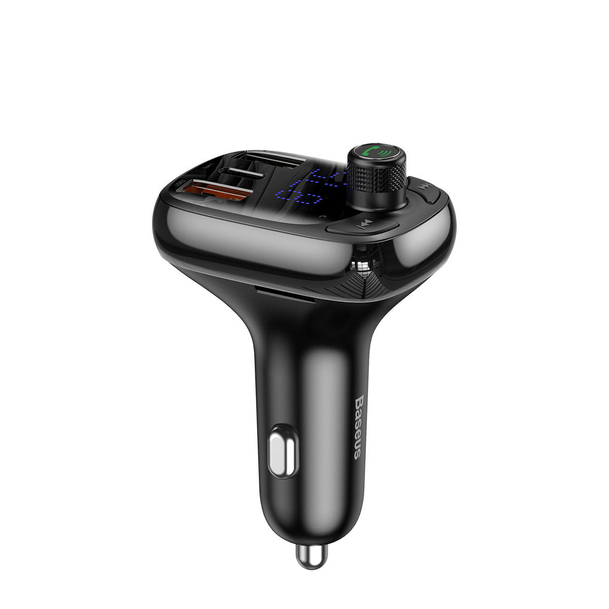 Modulator FM Bluetooth Baseus S-13, 2 x USB-A - 1 x USB C - 1 x microSD CCMT000101