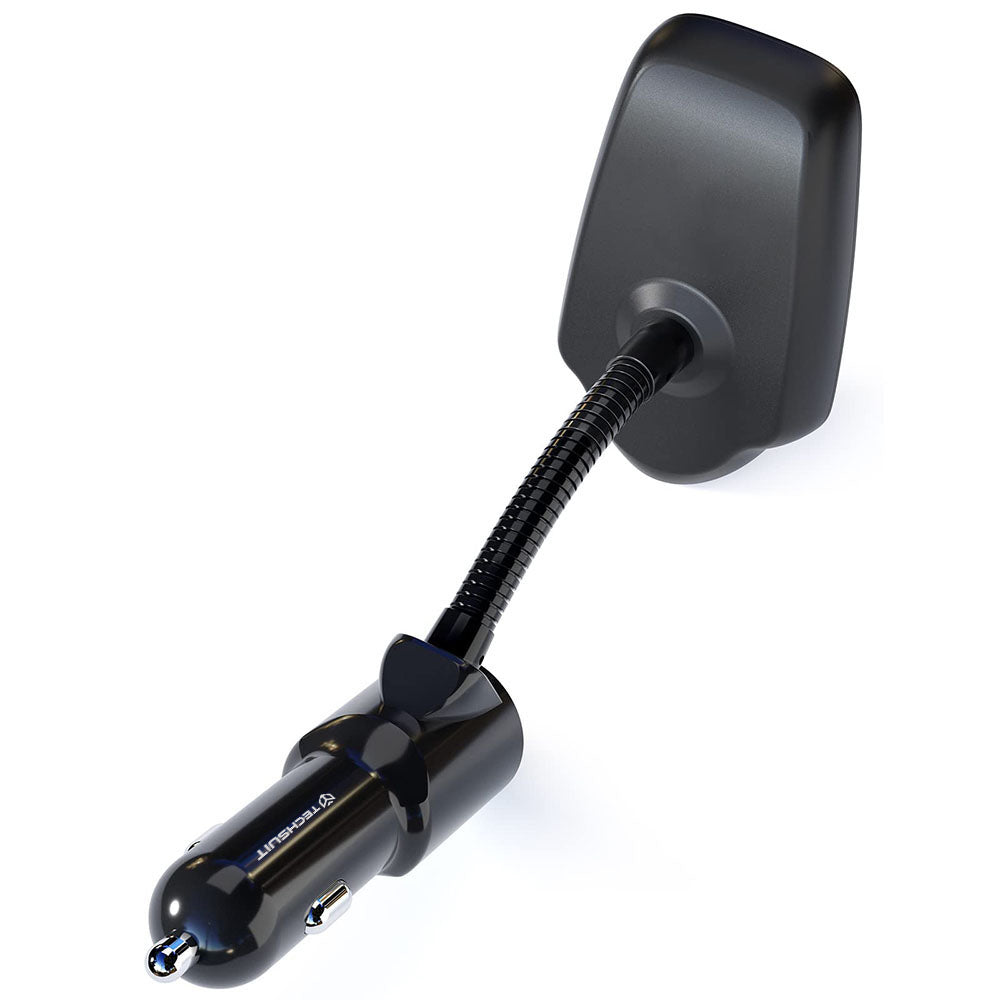 Modulator FM Bluetooth Techsuit MFM4, 1 x USB-A - 1 x 3.5mm - 1 x microSD, Negru