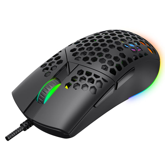 Mouse Gaming Wired USB HAVIT MS1036, RGB, 1200DPI - 7200DPI, 1.6m, Alb