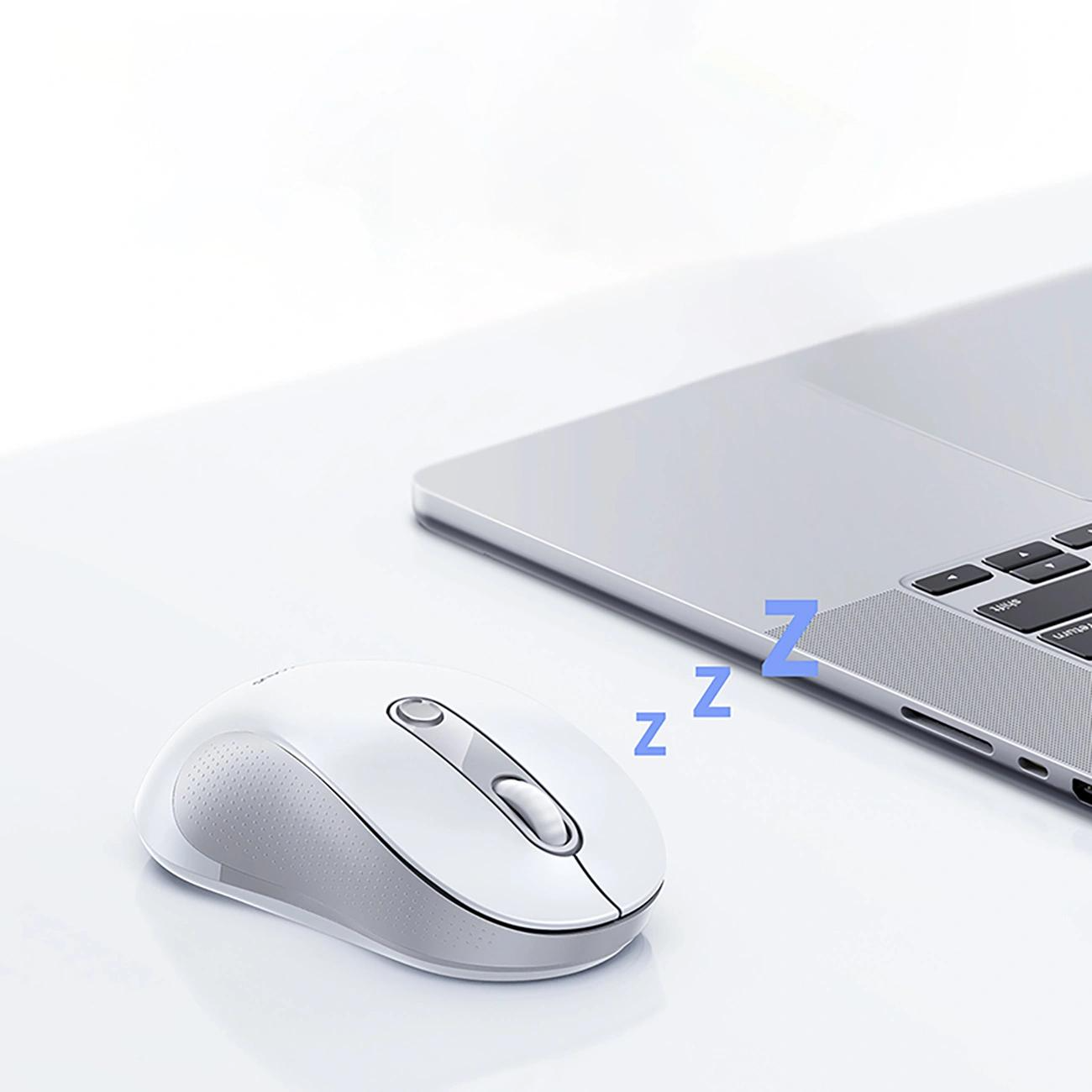 Mouse Wireless Baseus F02, 1600DPI, Wi-Fi, Alb B0203302