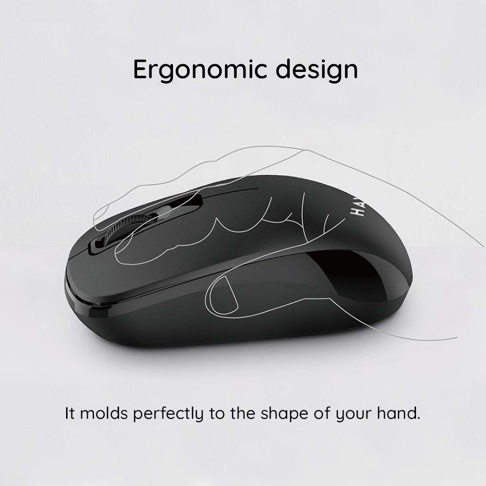 Mouse Wireless HAVIT MS626GT, 1200DPI, Negru Gri
