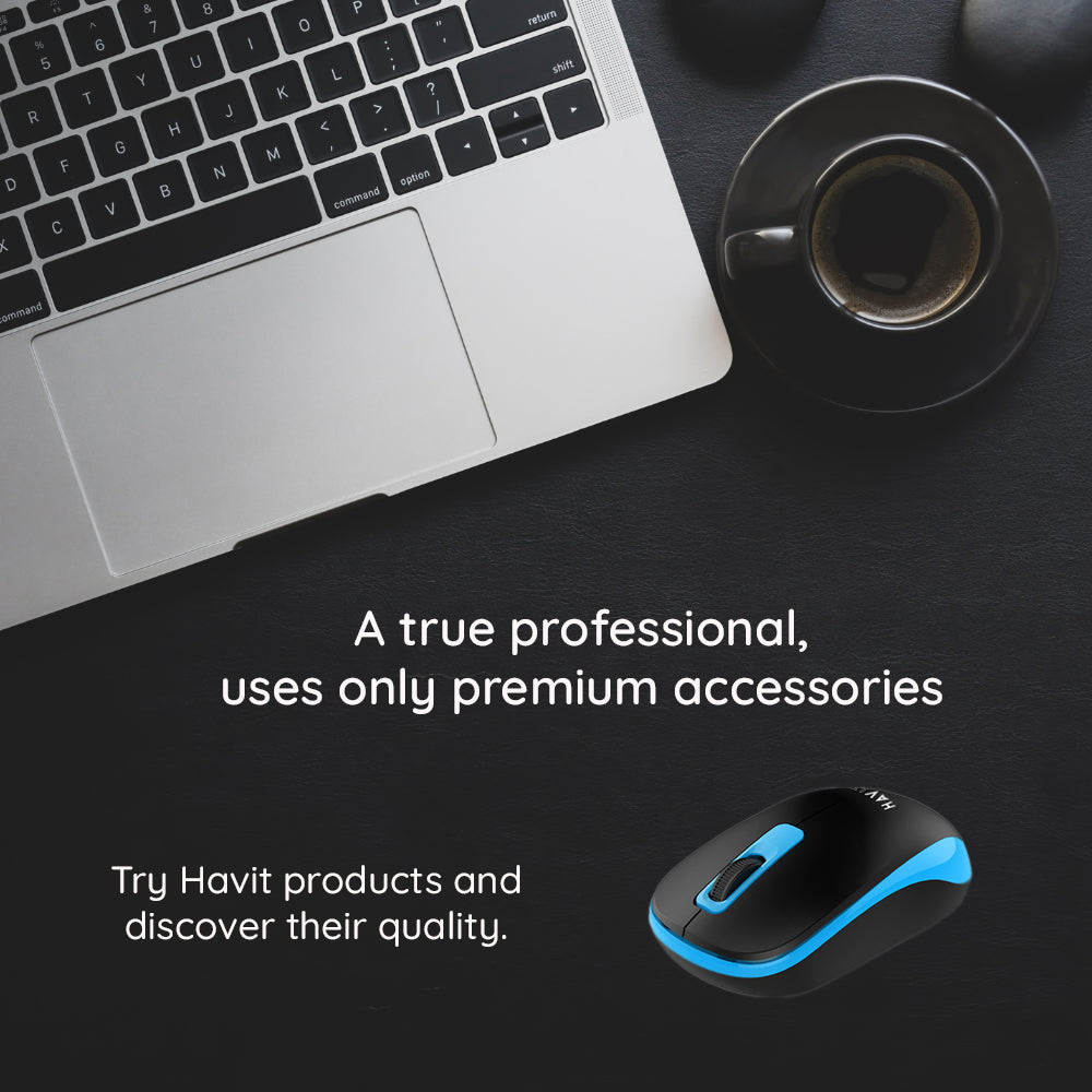 Mouse Wireless HAVIT MS626GT, 1200DPI, Negru Gri