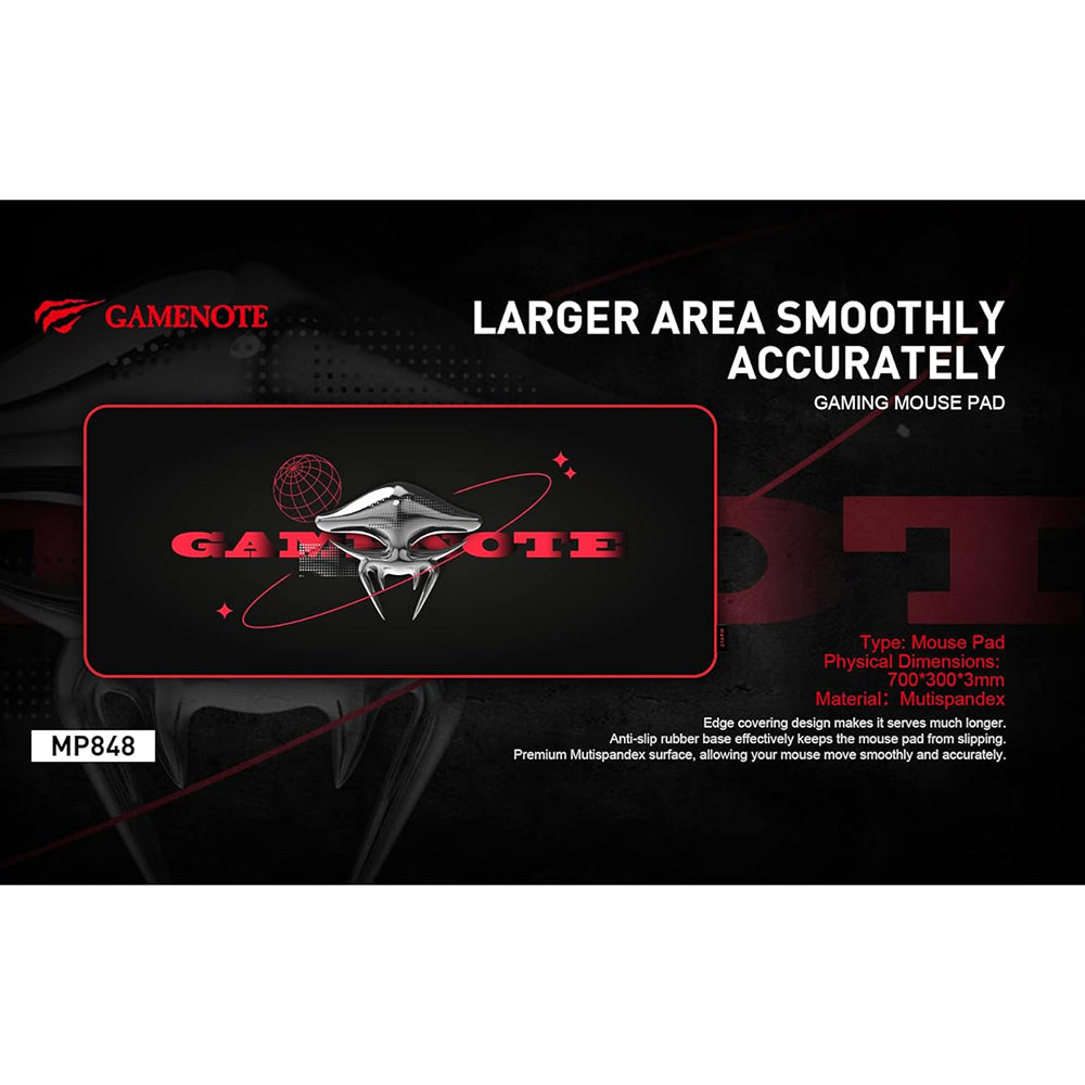 MousePad Gaming HAVIT MP848, 700mm x 300mm x 3mm, Negru