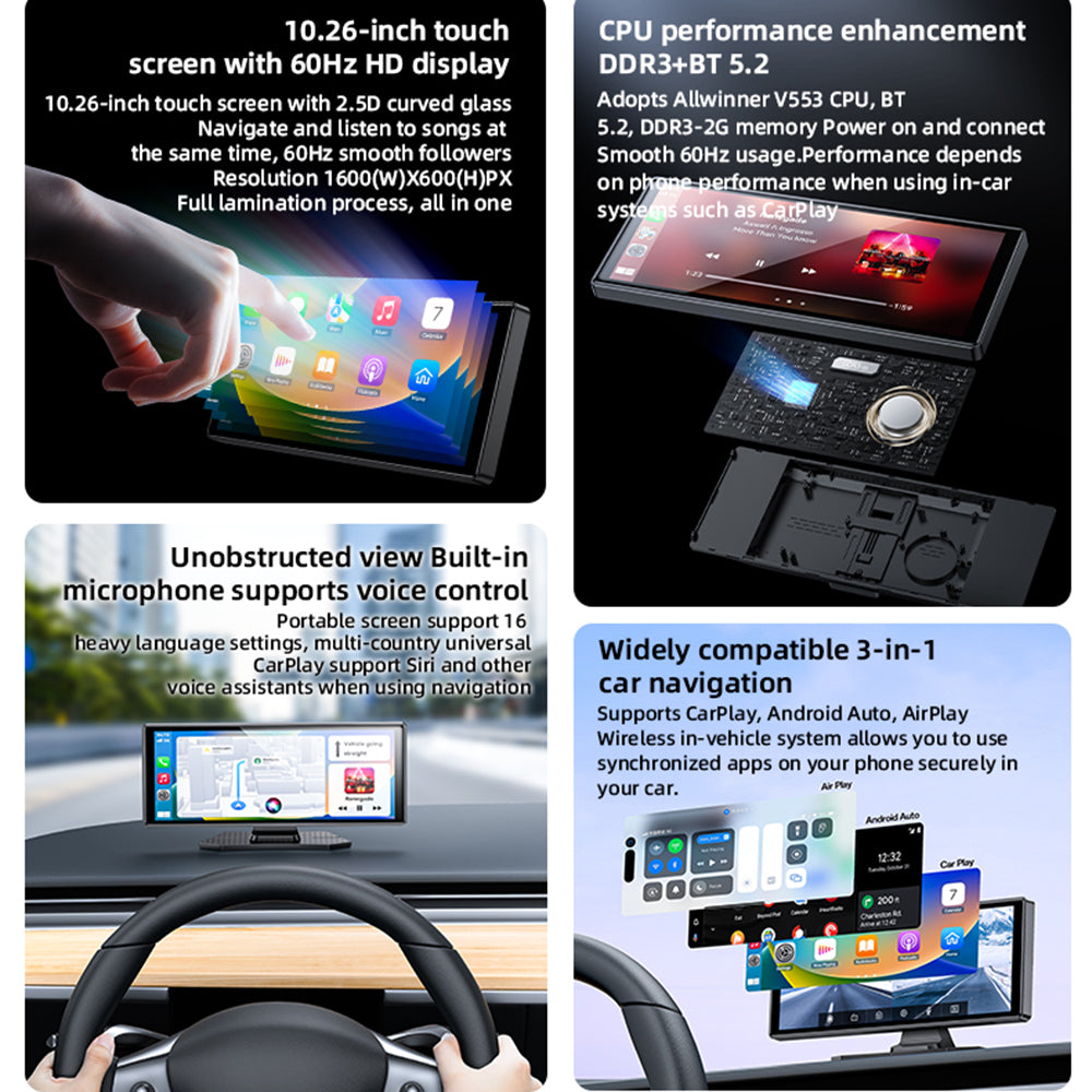 Navigatie Auto Yesido KM19, Wi-Fi, 10.26inch