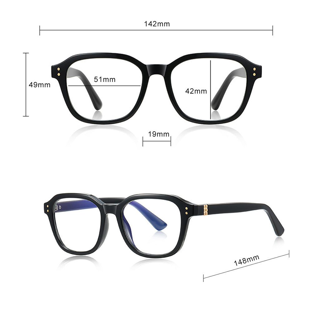 Ochelari De Calculator Barbati Techsuit 2227, Anti-Blue Light, Maro Deschis