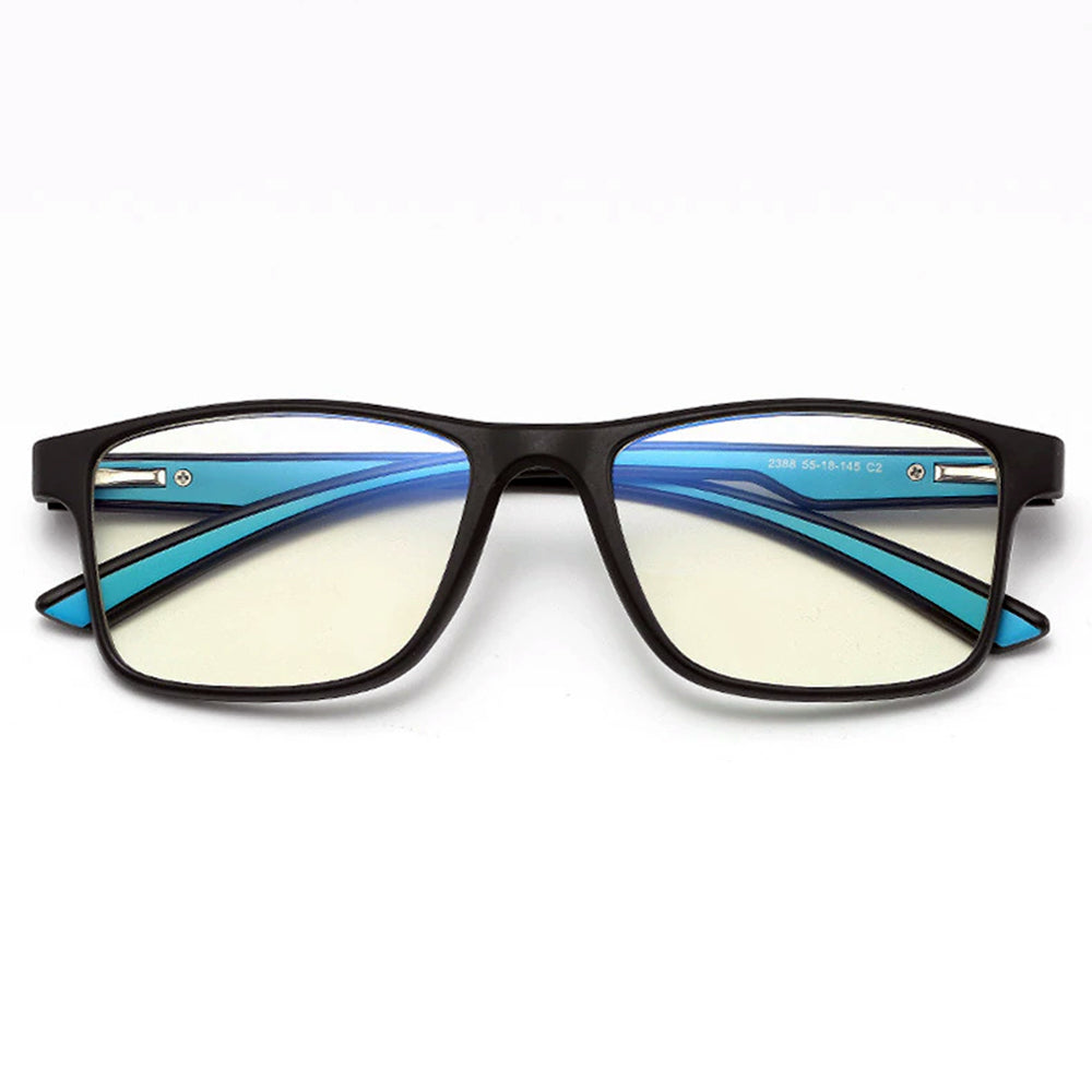 Ochelari De Calculator Barbati Techsuit F2388, Anti-Blue Light, Negri Albastri