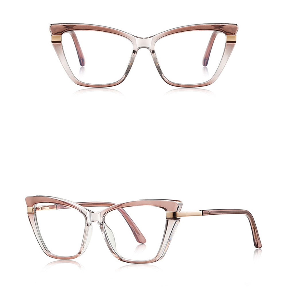 Ochelari De Calculator Dama Techsuit 2271, Anti-Blue Light, Maro Deschis