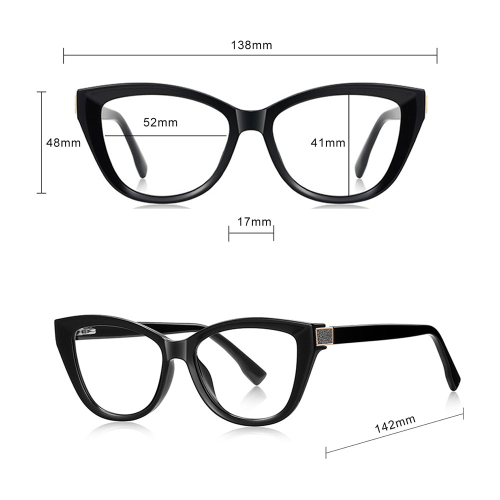 Ochelari De Calculator Dama Techsuit 2276, Anti-Blue Light, Negri