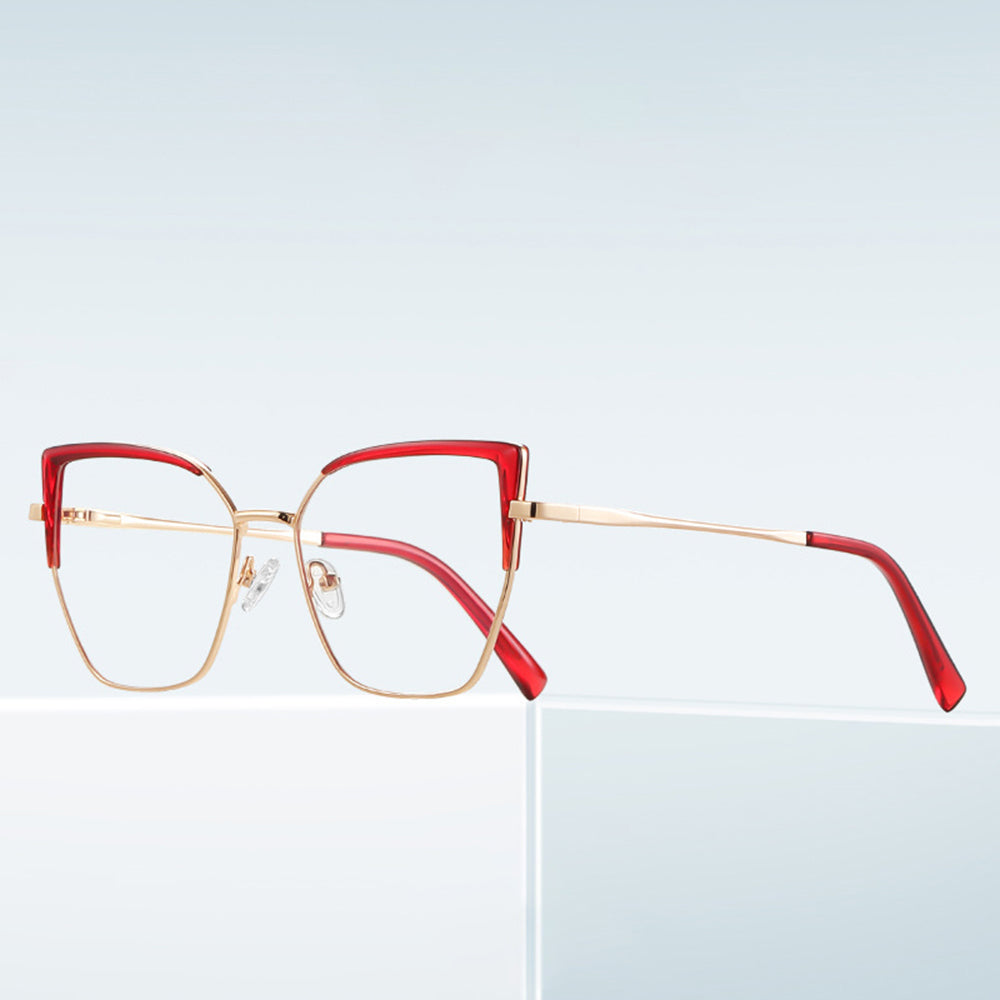 Ochelari De Calculator Dama Techsuit 3156, Anti-Blue Light, Aurii Roz
