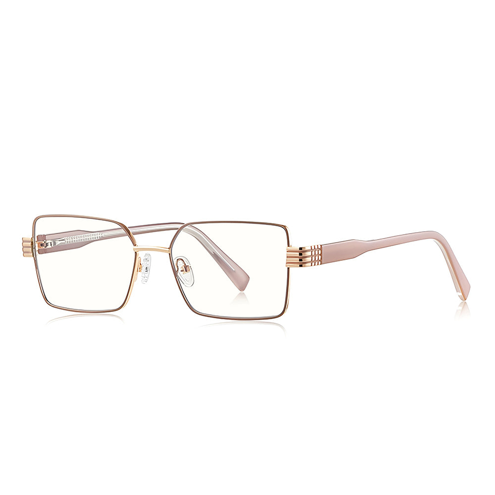 Ochelari De Calculator Dama Techsuit 3160, Anti-Blue Light, Roz Aurii